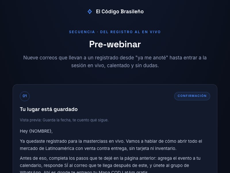 Vista previa pre-webinar